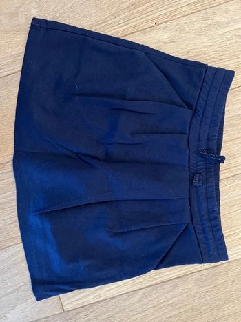 Jupe molletonné Monoprix 8 ans bon état bleu marine