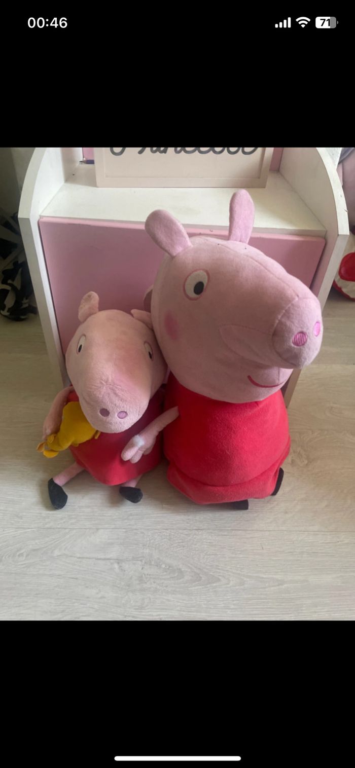 Lot peppa pig peluche et veilleuse - photo numéro 2