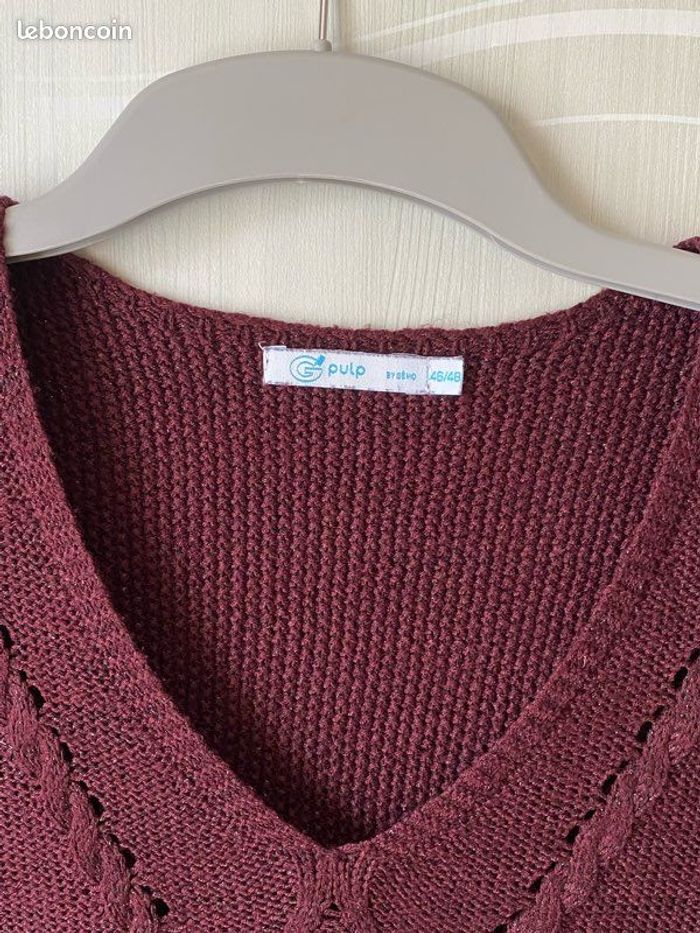 Pull manches courtes - femme - taille 46/48 - photo numéro 4