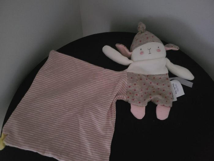 Lapin MOULIN ROTY "Lulu" doudou Les Petits Dodos non utilisé - photo numéro 3