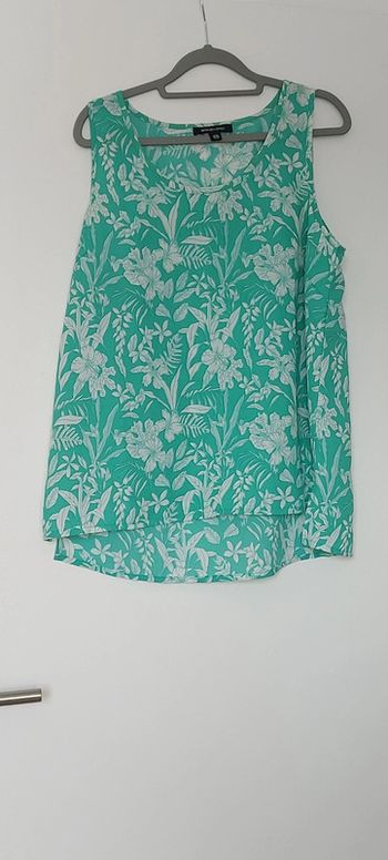 Top vert et blanc, 44