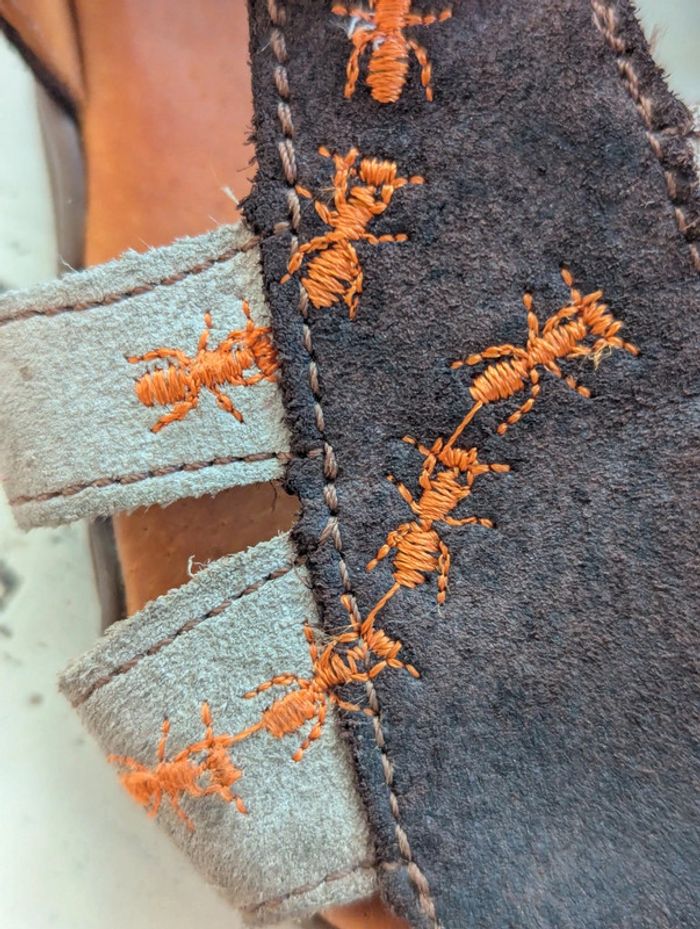 Sandales en cuir marron et beige PampaBlue – Taille 20 - photo numéro 3