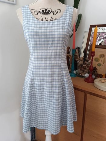 Mini robe vintage à carreaux