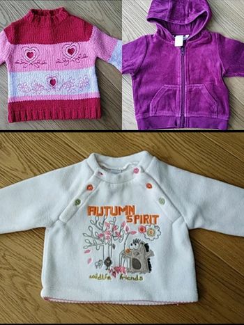 Lot de pulls fille 3 mois