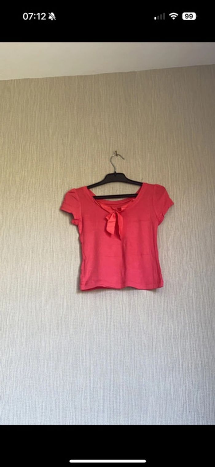 T-shirt rose IKKS Taille 2 ans - photo numéro 2