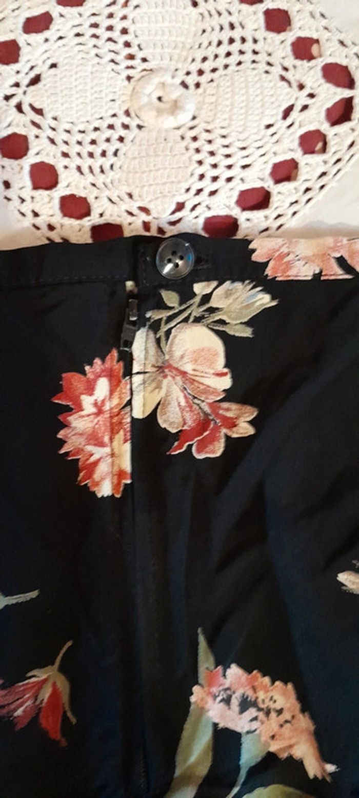 Jupe longue fleurie noir # made in 🇫🇷 - photo numéro 6