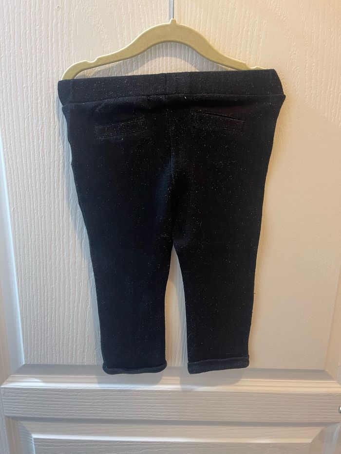 Pantalon jogging noir à paillettes 2ans Jean Bourget - photo numéro 3