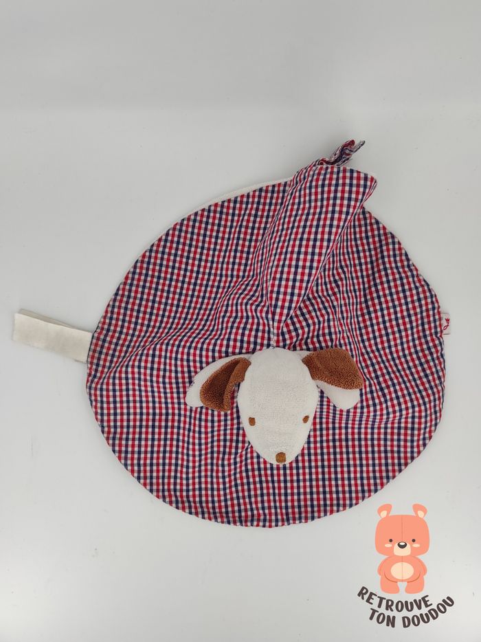 Doudou rond réversible ours chien Jacadi - photo numéro 3