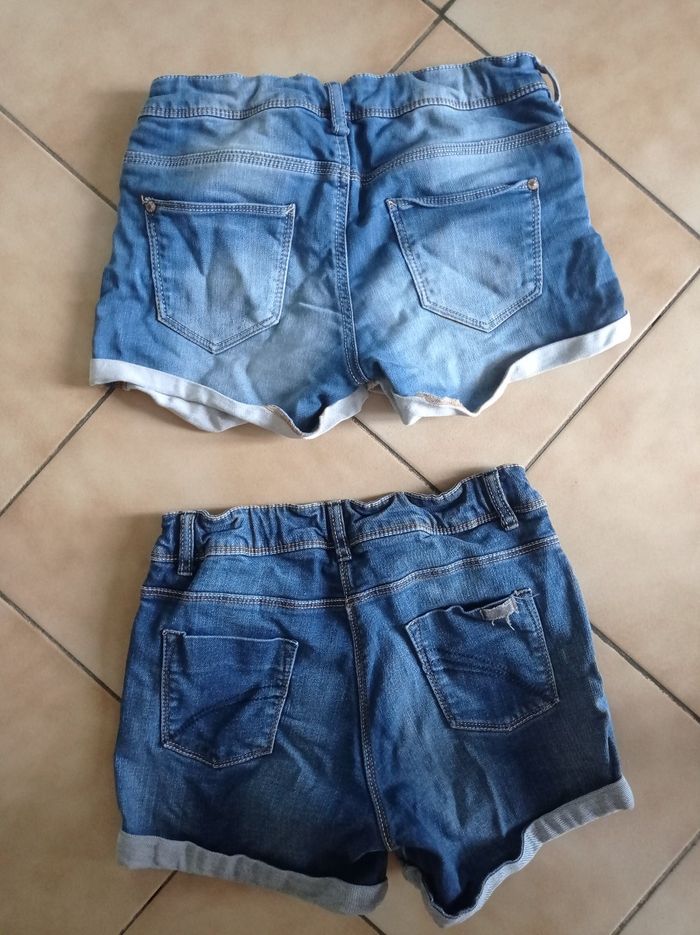 Lot de 2 shorts en jean - 12 ans - photo numéro 2