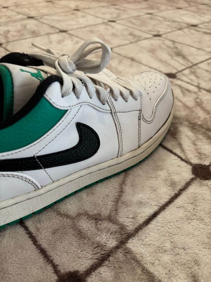Nike Jordan 1 Low White Lucky Green – Taille/41 - photo numéro 5