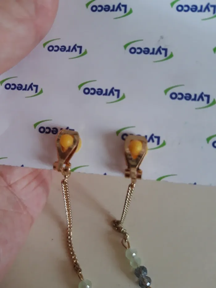 Jolies boucles d'oreilles à pinces vintage - photo numéro 3
