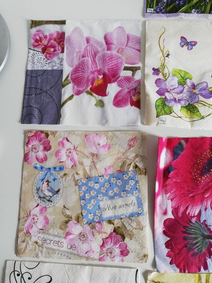 Lot de 10 serviettes en papier pour serviettes loisirs créatifs - photo numéro 2