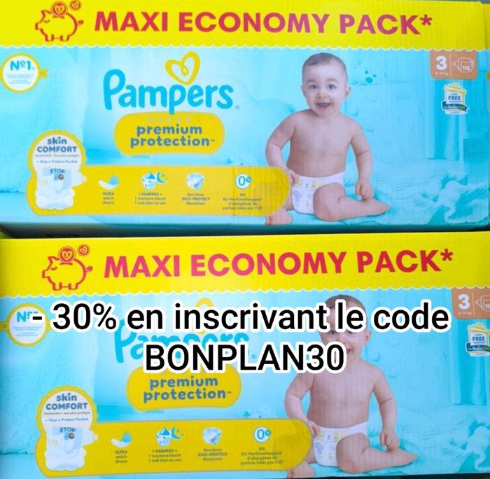 Lot Couches Pampers premium T3