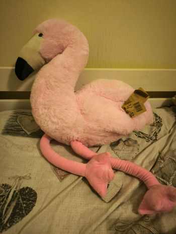 Flamand rose grosse peluche