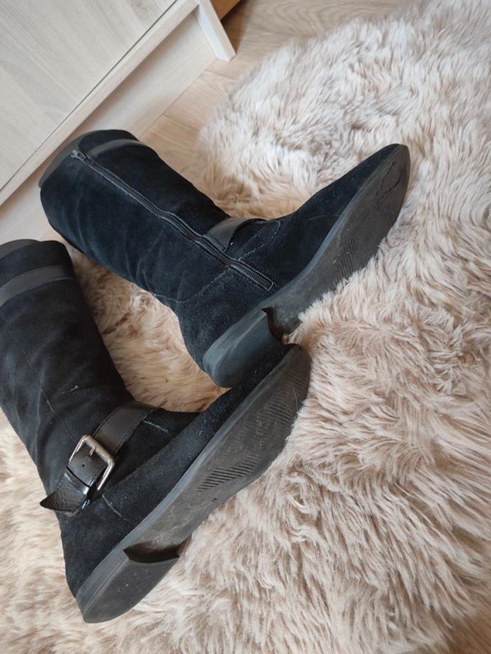 Bottes noires style cavalière - photo numéro 5