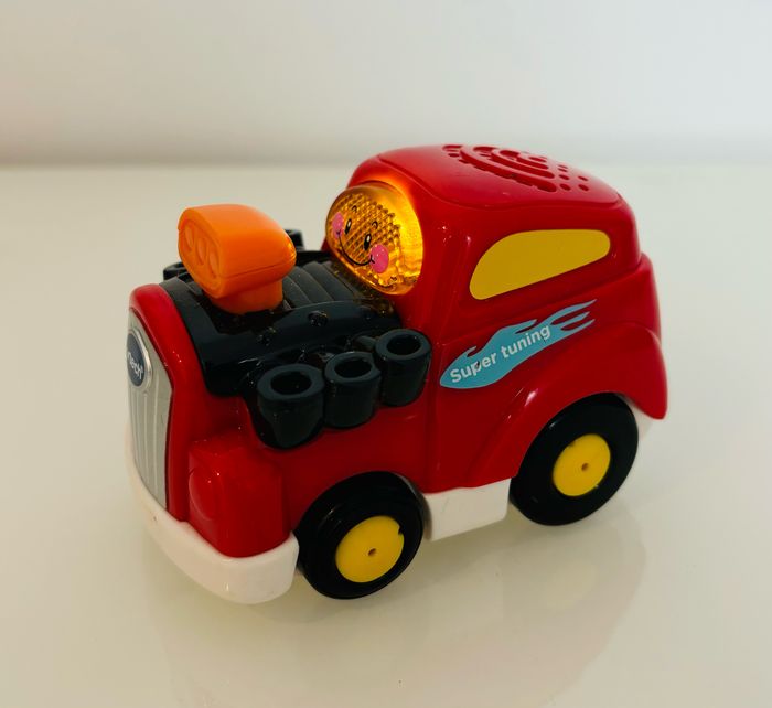 Vtech Tut Tut Bolides Marvin super tuning rouge atelier réparations voiture de course interactive copains animo super circuit maxi garage pompier gare police avion moto train hélico rare lot SOP77 - photo numéro 3