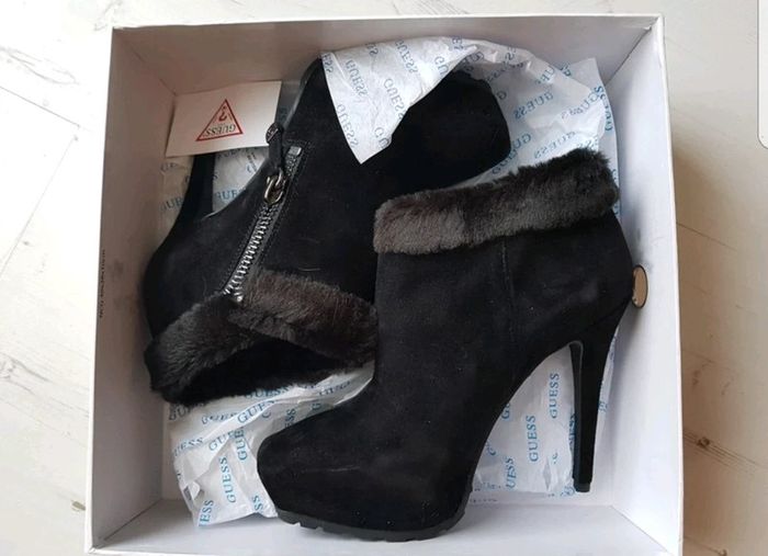 Bottine noir guess t.39 - photo numéro 2