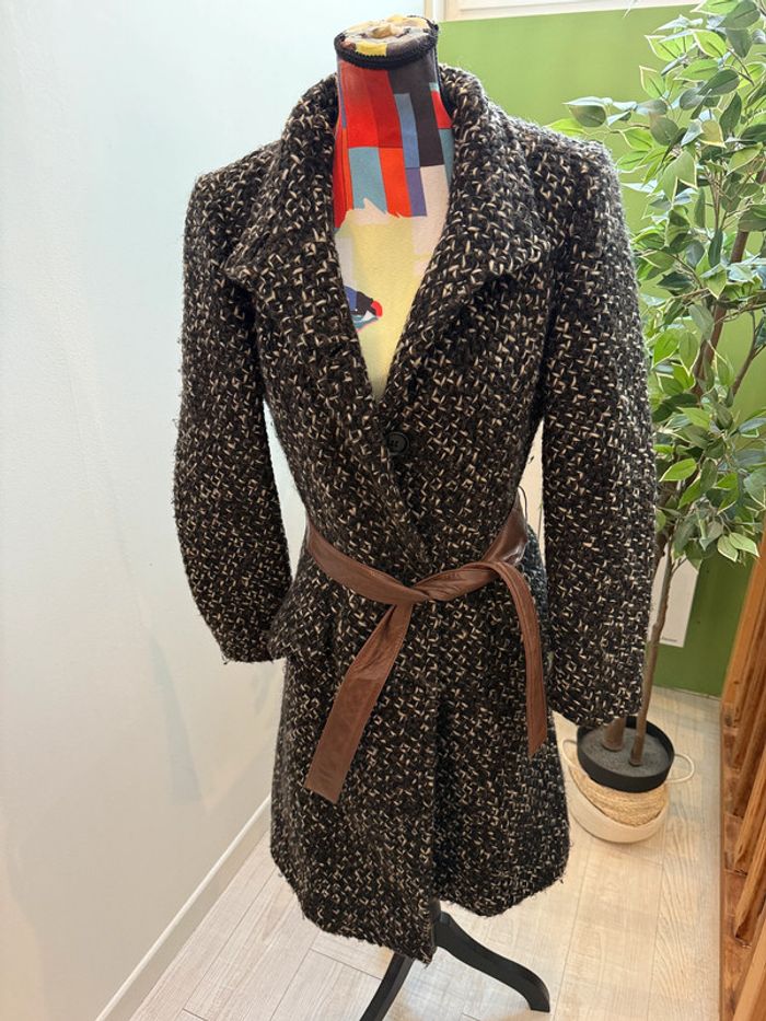 Manteau en laine Vieille France Vintage Taille 38