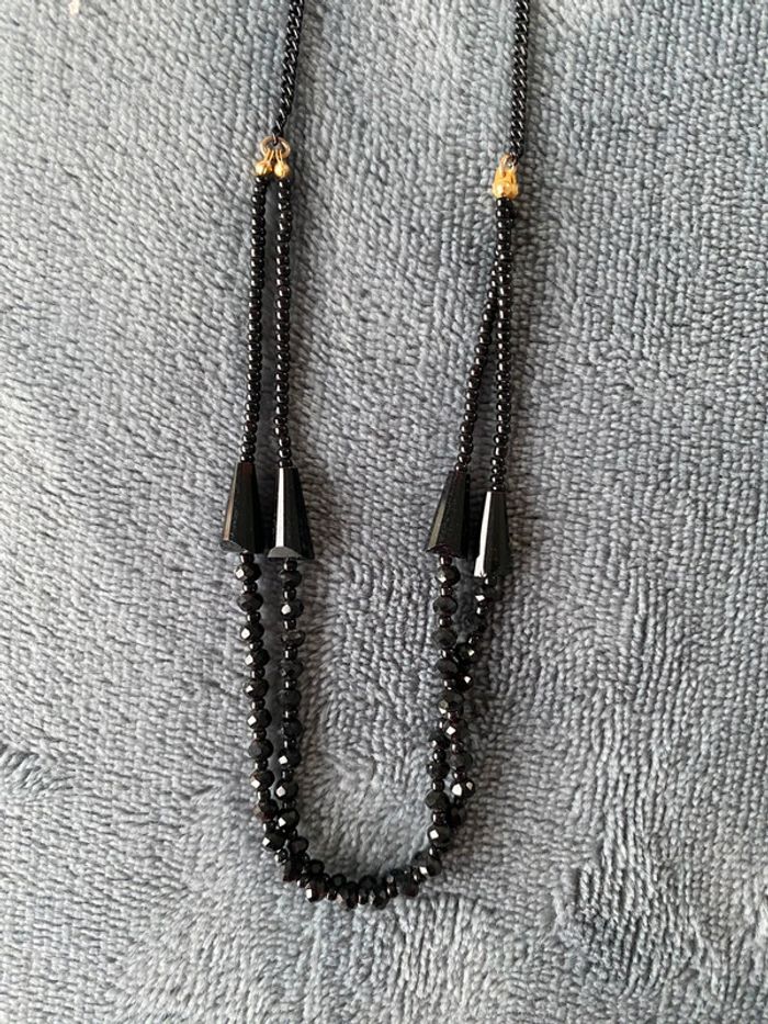 Collier perles noires moon c Paris - photo numéro 3
