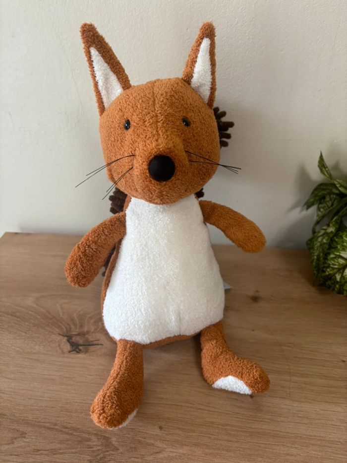 Doudou peluche écureuil marron blanc jellycat rare - photo numéro 2