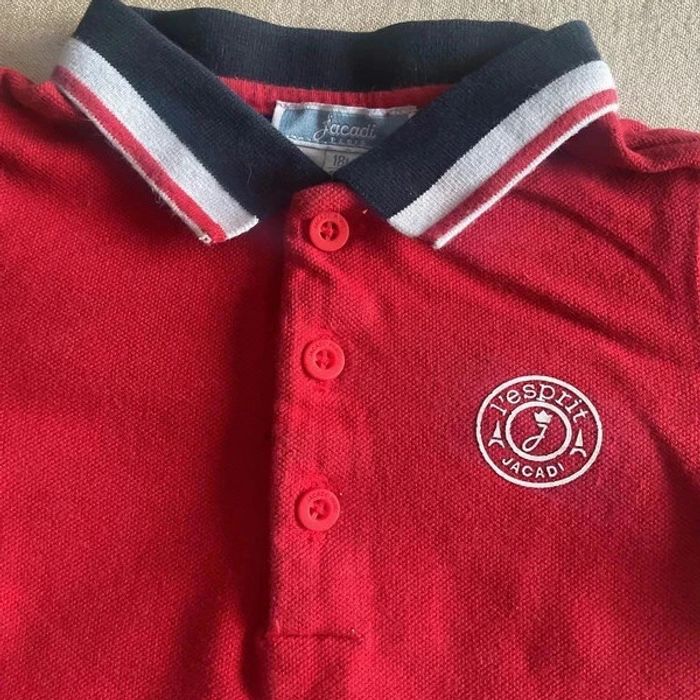 🔴 Polo rouge Jacadi pour garçon 🔴 - photo numéro 3
