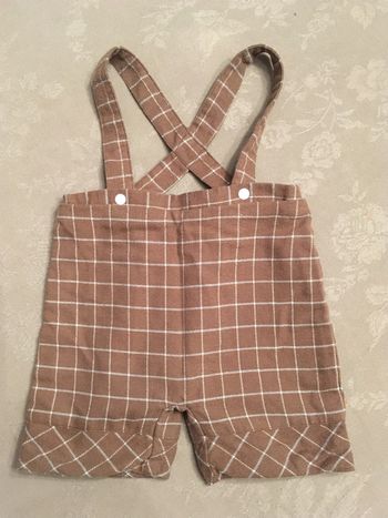 Short à bretelles laine doublé DPAM 6 mois
