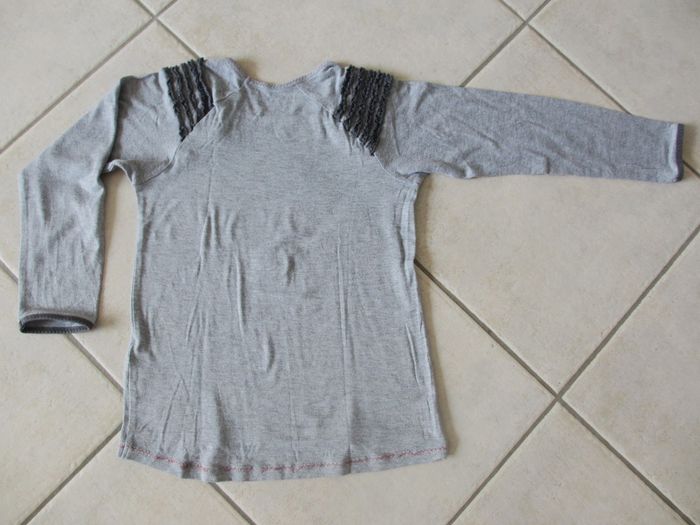 T-shirt gris manches 3/4 fille Orchestra - 10 ans - photo numéro 5