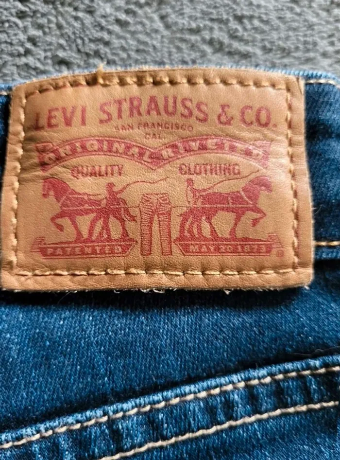 Jeans 711 Femme w25/35 Levi Strauss Bleu Marine - photo numéro 9