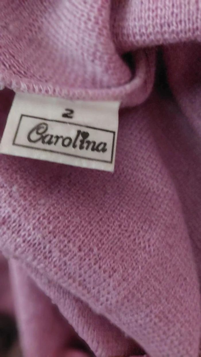 Superbe pull tunique vintage Carolina taille 2 - photo numéro 5