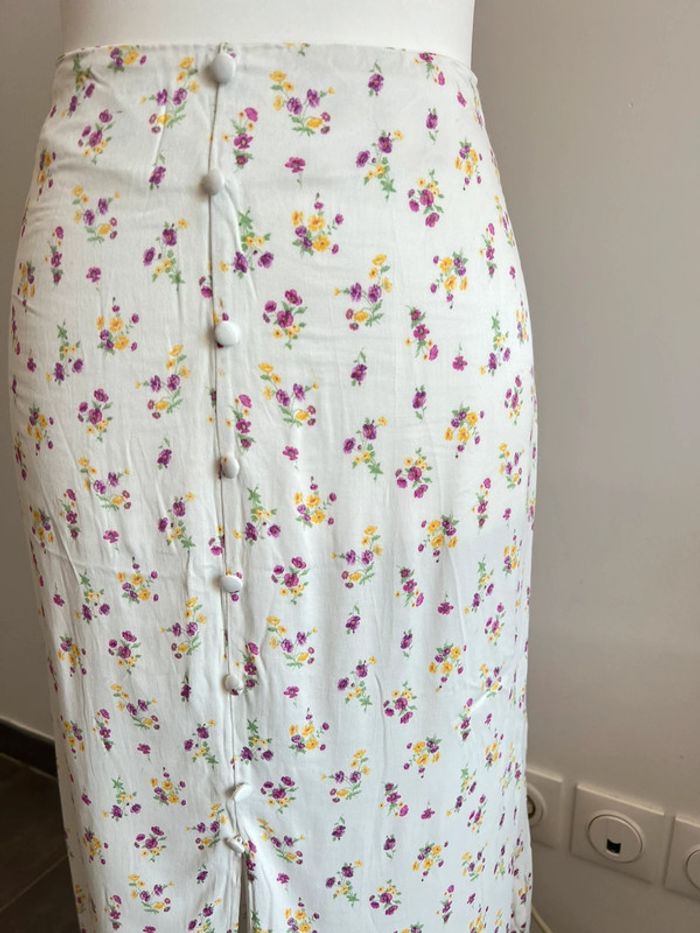 Jupe Longue Fleurie & Boutonnée Primark XXL - photo numéro 3