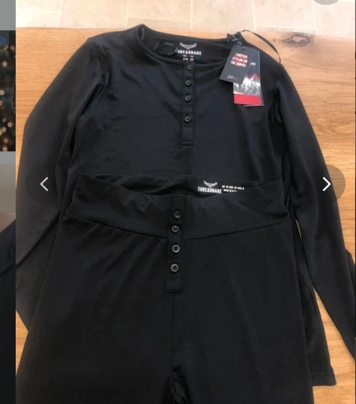 Ensemble sous vêtements thermiques de ski marque Threadbare neuf taille 38 à 25 euros - photo numéro 2