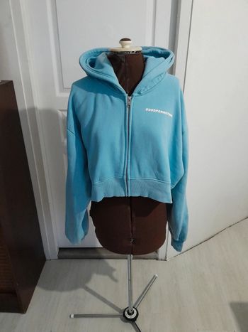 Sweat court à capuche et  zip Good for nothing