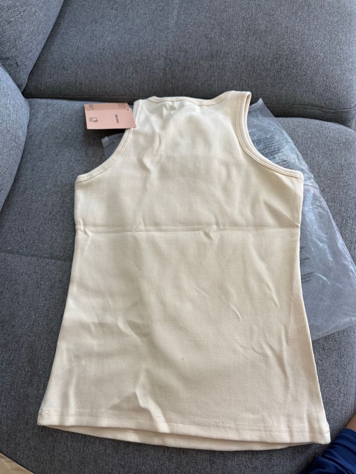 Débardeur blanc crème - photo numéro 3
