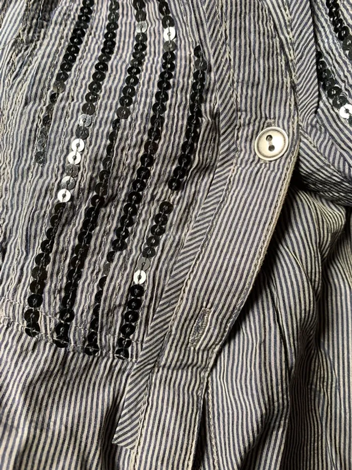 Chemise rayée manche 3/4 - photo numéro 10