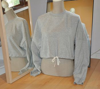 H&M sport sweat shirt gris t.M