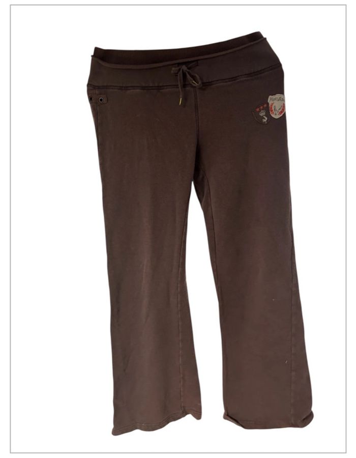 Jogging Le Coq Sportif vintage marron évasé – Taille M