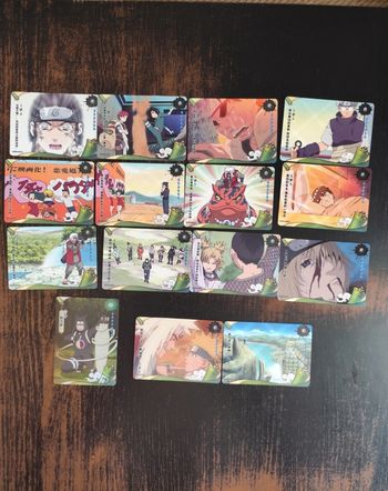 Lot de 15 cartes Naruto kayou