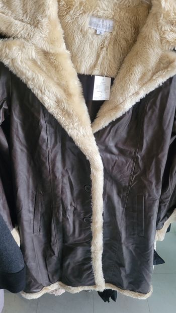Manteau long moumouté