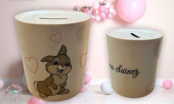 Tirelire personnalisé au choix