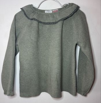 Pull vert sauge Zara .