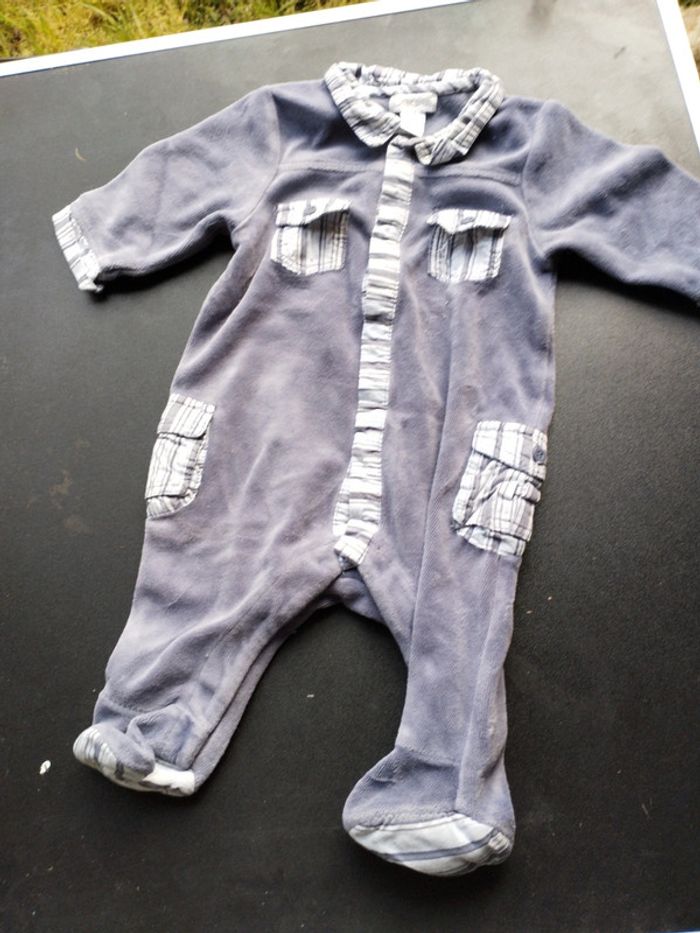 Pyjama ouverture devant garçon 3 mois