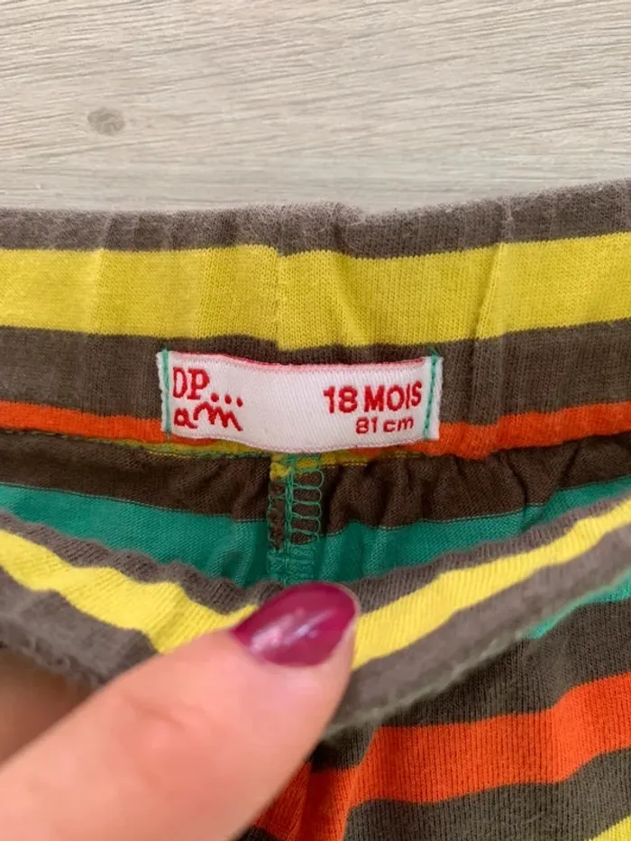 Short court taille élastique multicolore - photo numéro 2