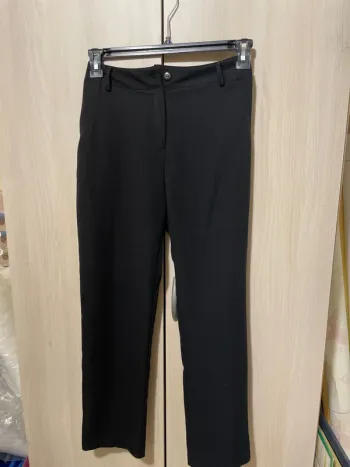 pantalon noir en tissu