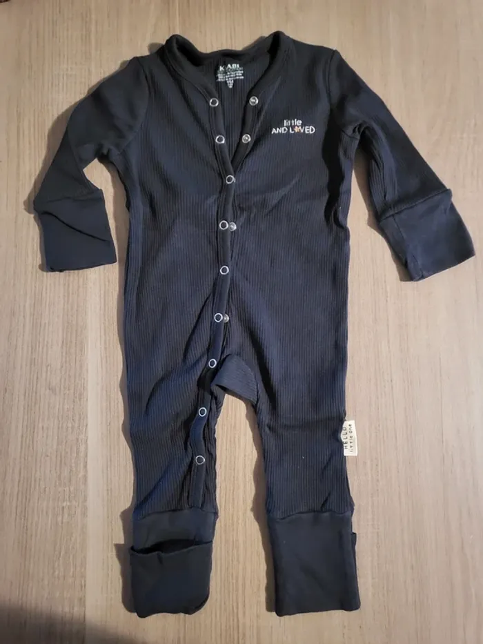 Lot 2 combinaisons maille bébé fille 9 mois - photo numéro 2
