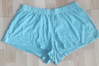 Short pyjama bleu turquoise Kiabi – taille M – étoiles – confort