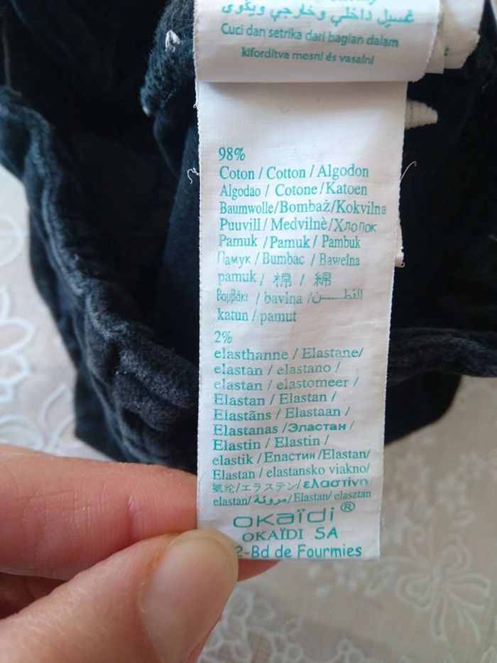 Pantalon velours noir 2 ans - photo numéro 6