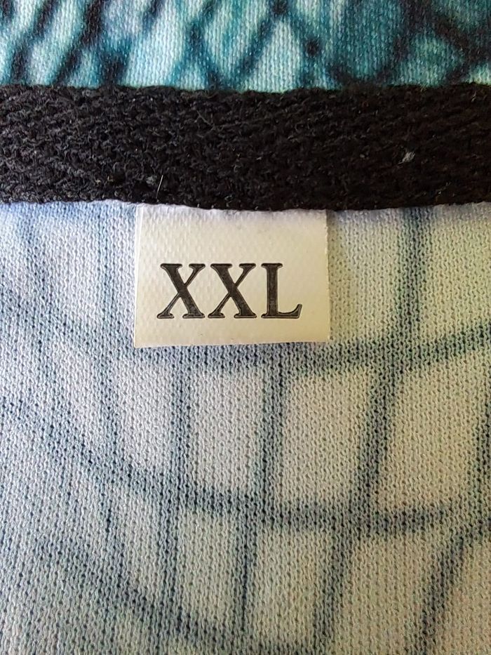 T shirt original dégradé bleu Taille L - photo numéro 3