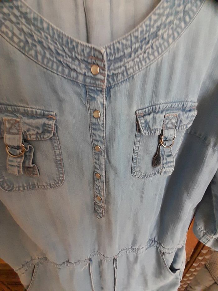 Robe bleue jeans - photo numéro 4