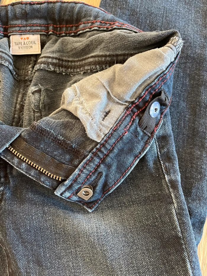 Jean slim tape à l’œil t-a-o taille 5 ans comme neuf - photo numéro 10