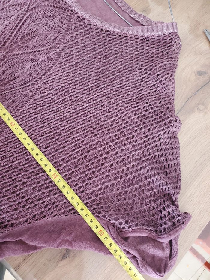 Tshirt femme manches courtes violet - photo numéro 6